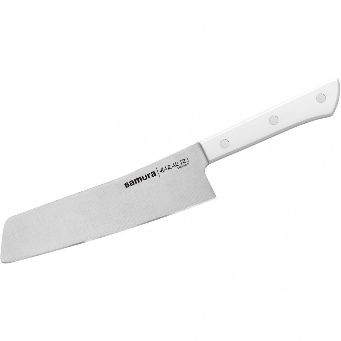 Современный накири SAMURA HARAKIRI 174 мм, коррозионностойкая сталь, ABS пластик SHR-0042W/K